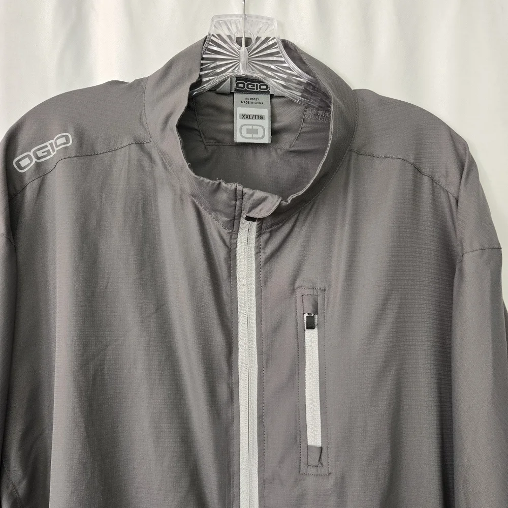 OGIO Pullover Gray Half Zip Lightweight Windbreaker Jacket Size XXL